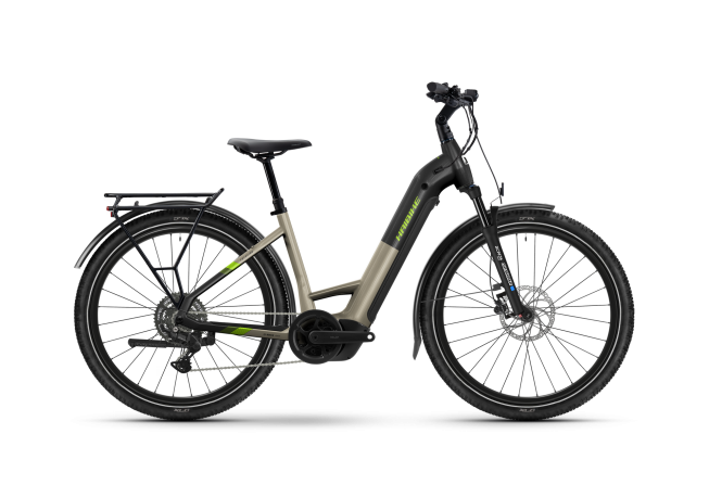 Haibike TREKKING 4 - Low calm sand/lime glänzend 2026 - 1