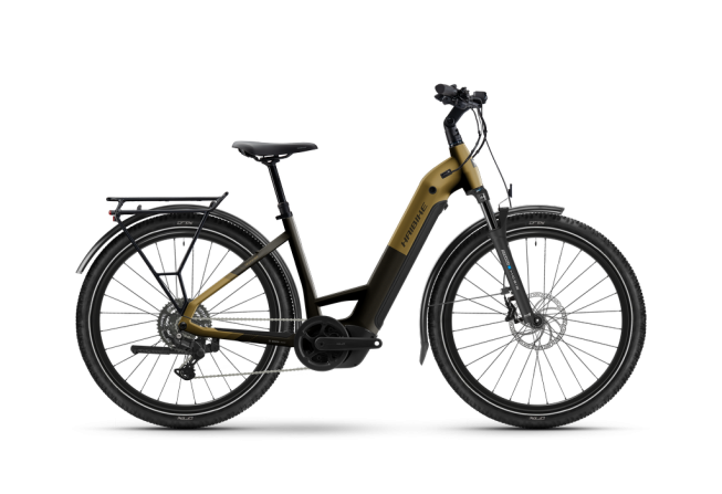 Haibike TREKKING 7.5 - Low sparkling black/gold matt 2026 - 1