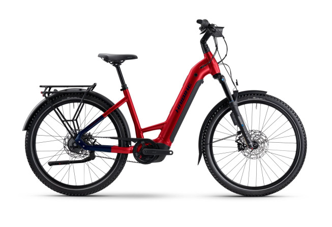 Haibike TREKKING 9 ABS - Low  dynamite red/blue glänzend 2025 - 1